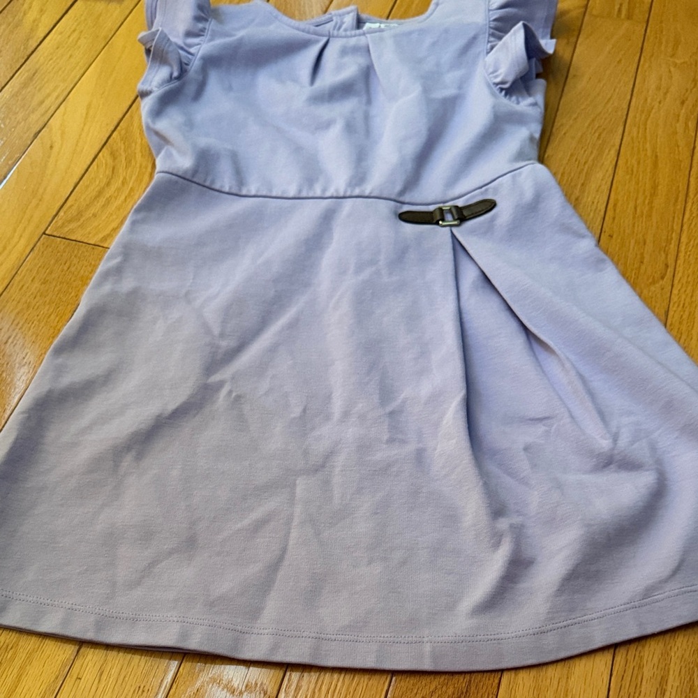 Janie and Jack Lavender Kids Dress with Bow Accent